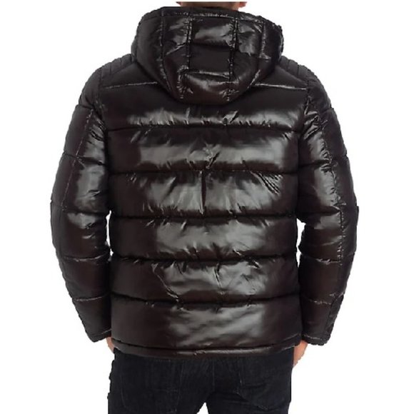 GUESS Hooded Zip-Front Puffer Jacket - Picture 2 of 6